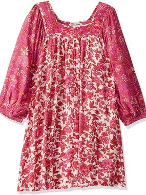 Billabong Girls' Pink Floral Casual Dress